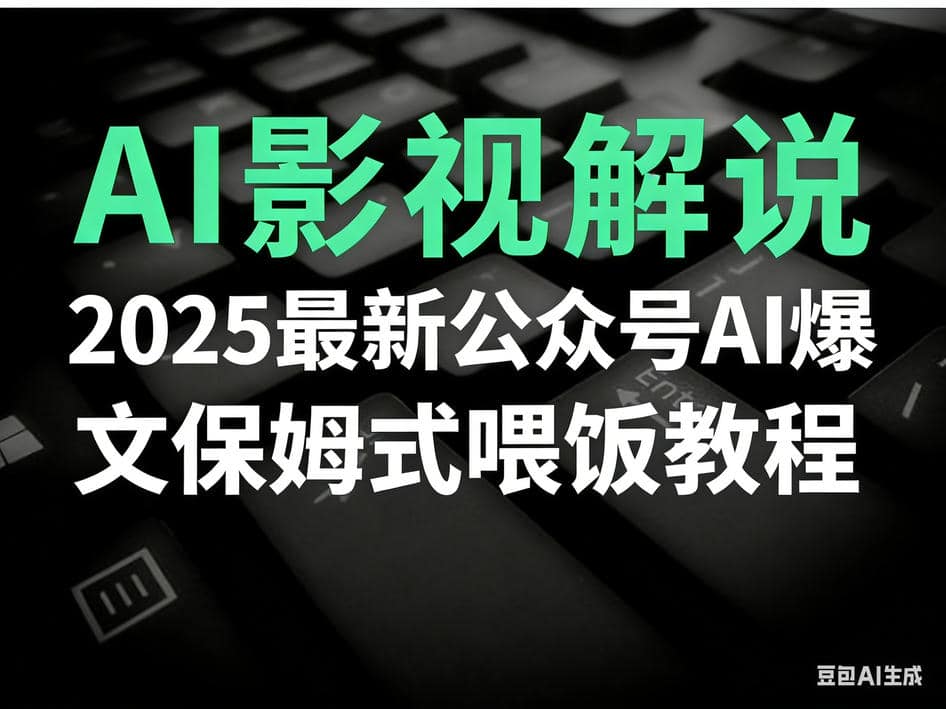 2025最新公众号AI爆文保姆式喂饭教程