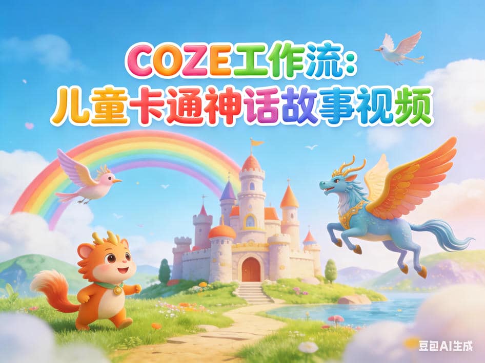 Coze工作流之儿童卡通神话故事视频