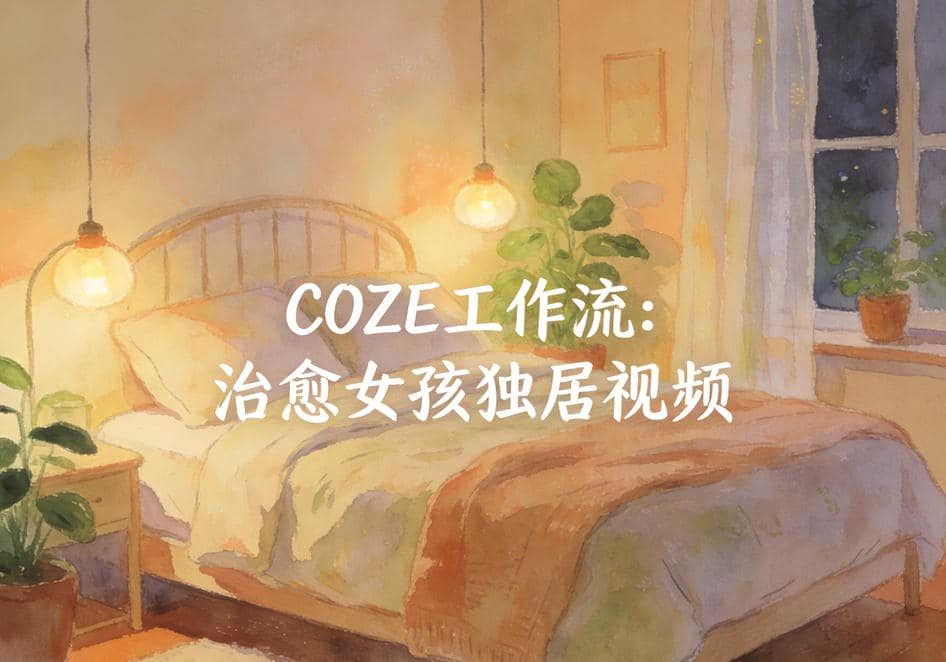 Coze工作流-治愈女孩独居视频