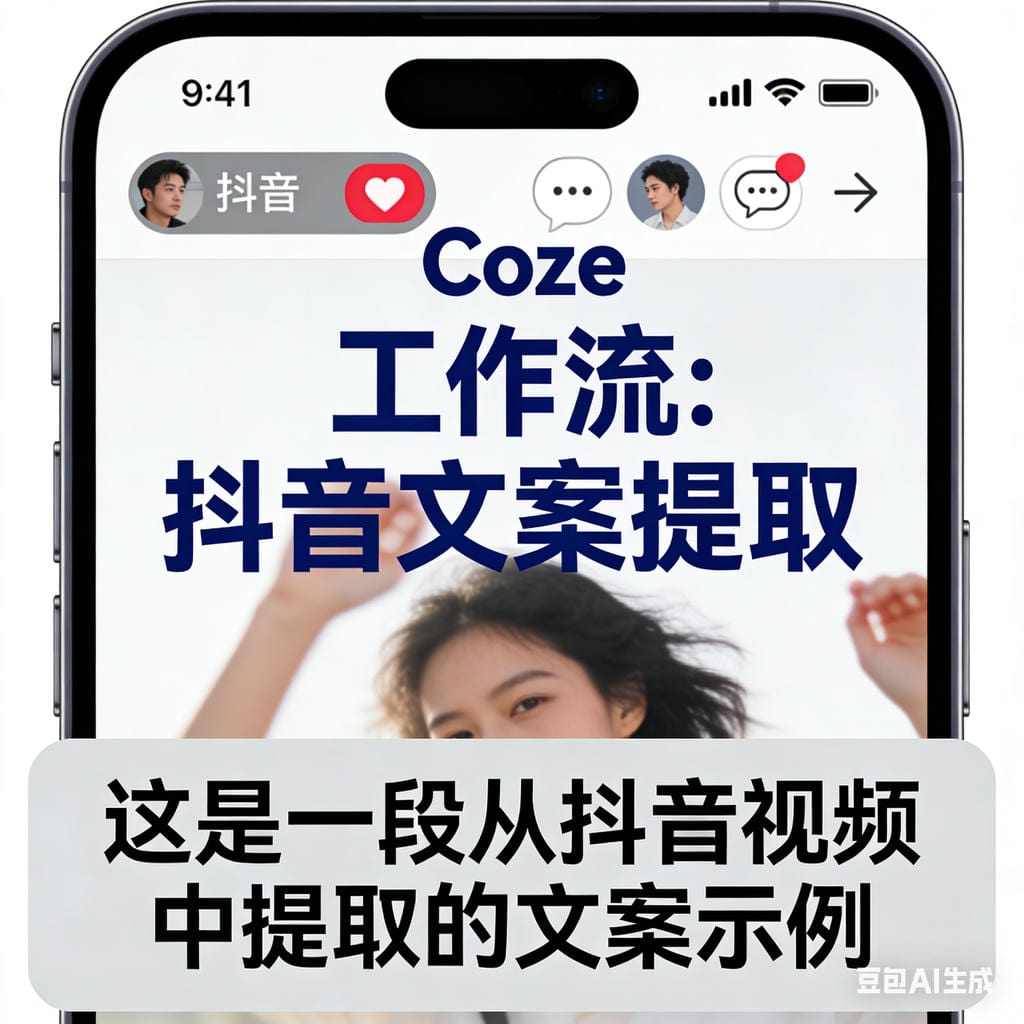 Coze工作流：抖音文案提取