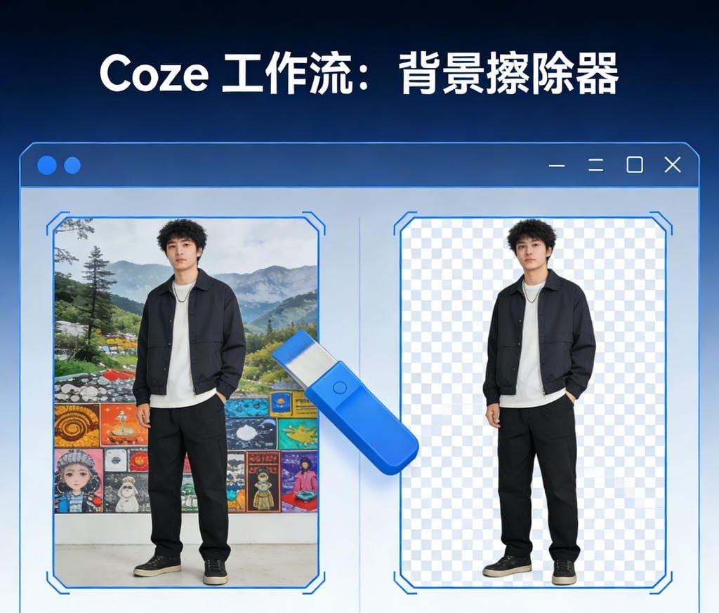 Coze工作流：背景擦除器