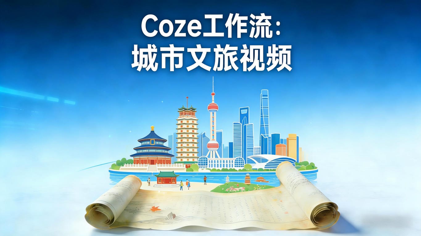 Coze工作流：城市文旅视频
