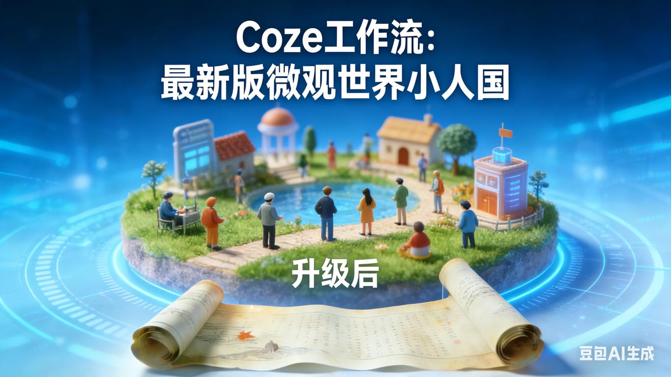 Coze工作流：最新版微观世界小人国