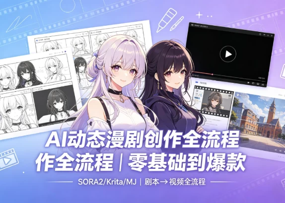 图片[1]-AI动态漫剧制作全流程教程-资源妙妙屋